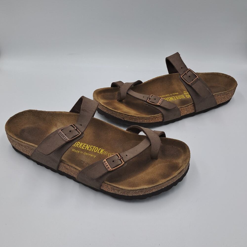 Size EU40 - Birkenstock Mayari Birkibuc Mocha - RETAIL $120